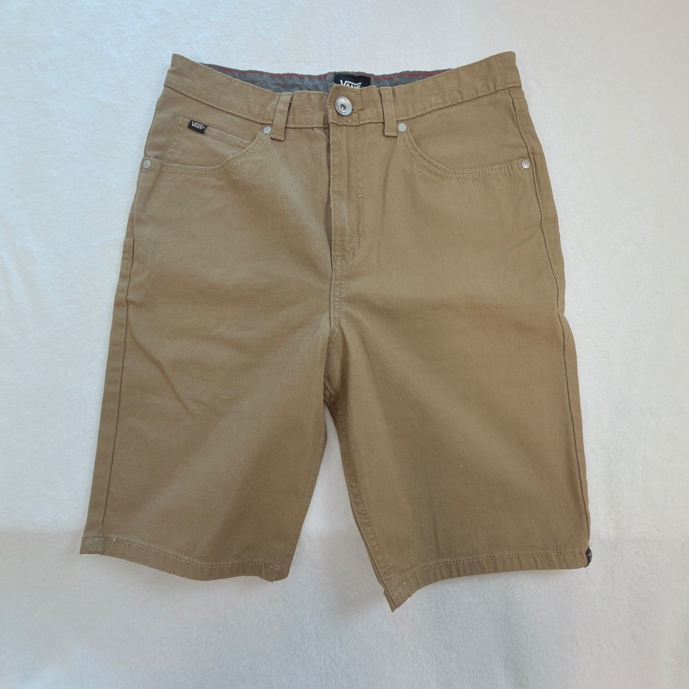 Vans Chino Shorts Boys 18 Tan Excellent VN000B4DMD2 Skater Streetwear NWOT